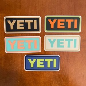 “Lot of 5 new Yeti stickers